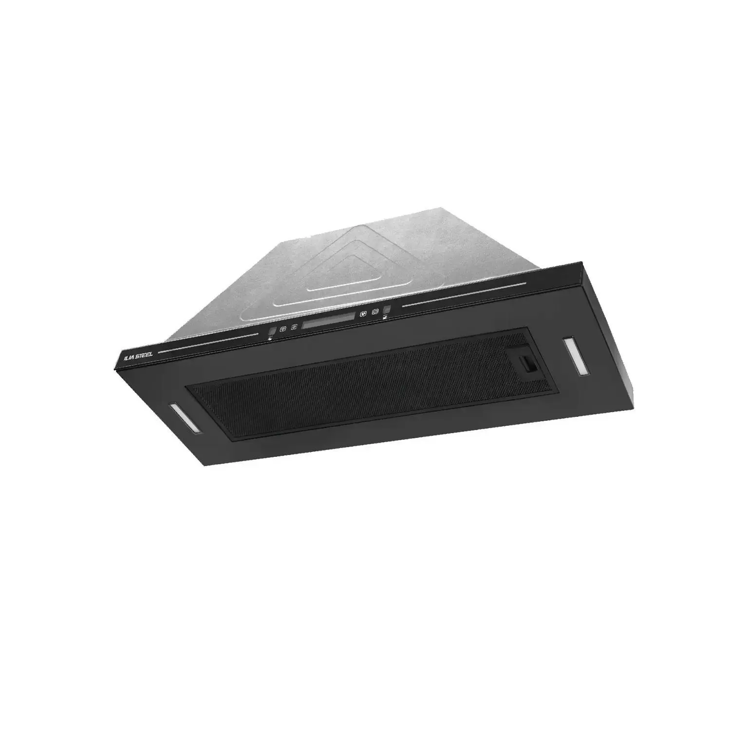 هود مخفی 80 سانتیمتر مشکی  آوین H423 ایلیا استیل (کنترل دار)